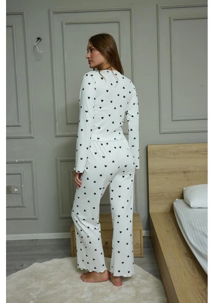 Siyah Kalpli Pijama Takımı