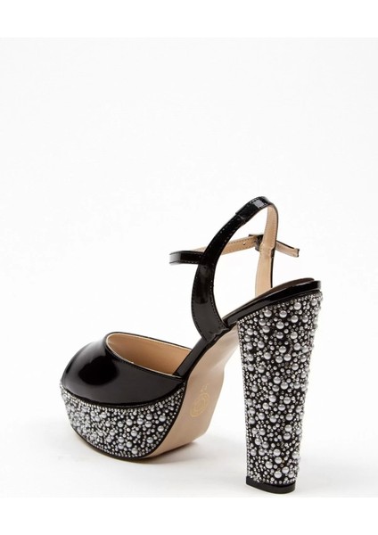 Kadın Moda Şık Rose Ayna Ökçe Poli Inci Düğün Nişan Gece Abiye Ayakkabı fırsatları