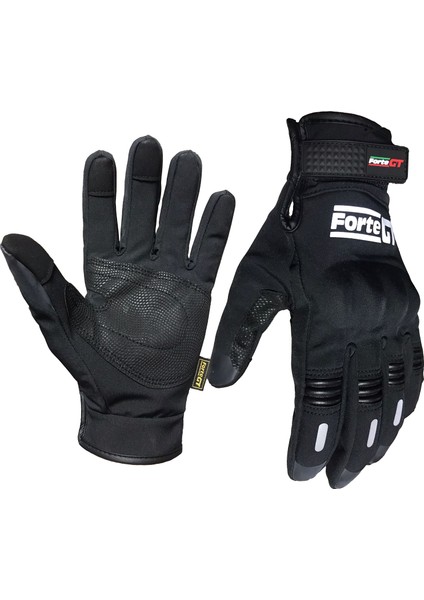 07 Softshell Eldiven Siyah