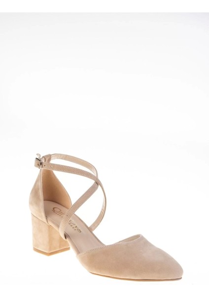 Kadın Moda Şık Pudra Süet Topuklu Klasik Ayakkabı Topuklu Düğün Nişan Gece Abiye Ayakkabı fiyatları