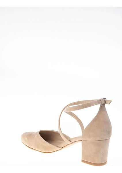 Kadın Moda Şık Pudra Süet Topuklu Klasik Ayakkabı Topuklu Düğün Nişan Gece Abiye Ayakkabı fırsatları