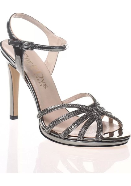 Kadın Moda Şık Platin Topuklu Zarif Tasarım Yüksek Topuk Düğün Nişan Gece Abiye Ayakkabı fiyatları