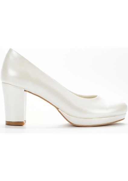 Kadın Moda Şık Sedef Klasik Topuklu Ayakkabı Topuklu Düğün Nişan Gece Abiye Ayakkabı