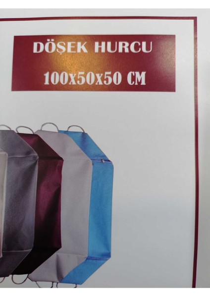 Kalın Tela Battal Boy Yorgan Döşek Yatak Hurcu 100x52 Siyah