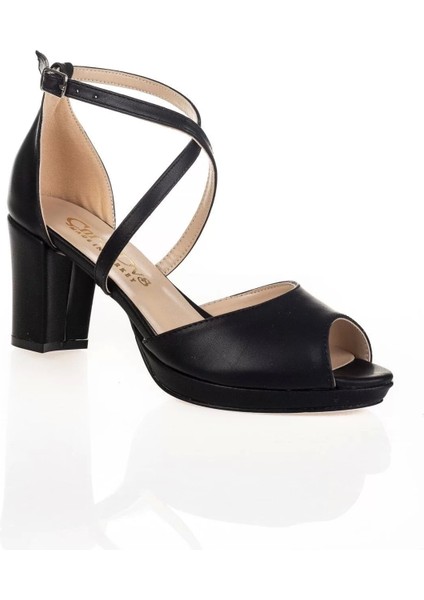 Kadın Moda Şık Siyah Topuklu Ayakkabı Topuklu Zarif Tasarım Düğün Nişan Gece Abiye Ayakkabı fiyatları