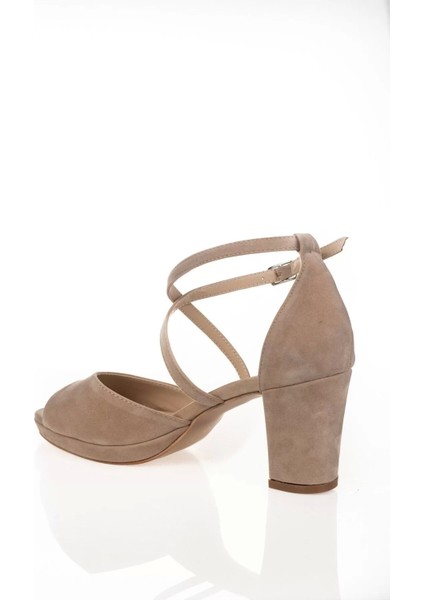Kadın Moda Şık Pudra Süet Topuklu Klasik Ayakkabı Topuklu Düğün Nişan Gece Abiye Ayakkabı fırsatları