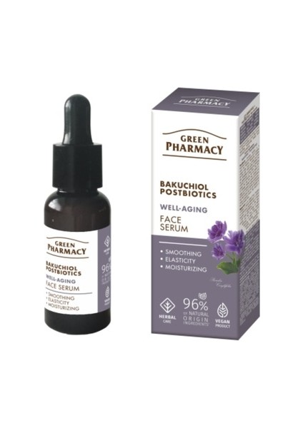 Bakuchiol ve Postbiyotik Yaşmanma Karşıtı Yüz Serumu 30 ml