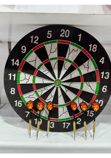 Yüksek Kalite Profesyonel Büyük Boy Dart Seti Mega Dart Tahtası 18INCH Hedef Tahtası Özel Yapım