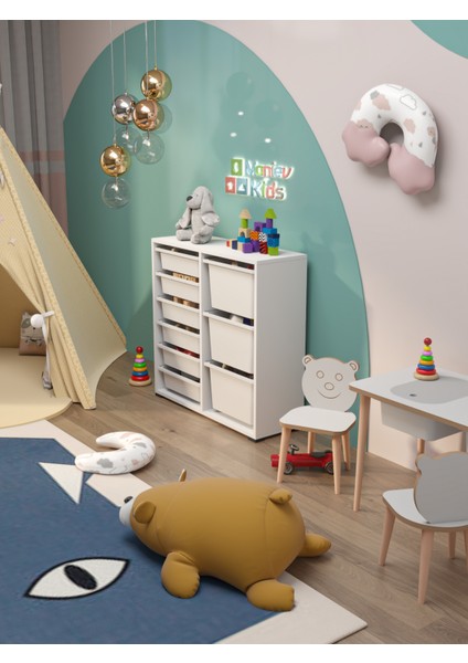 Beyza 9 Sepetli Çok Amaçlı Dolap Oyuncak Dolabı fırsatları