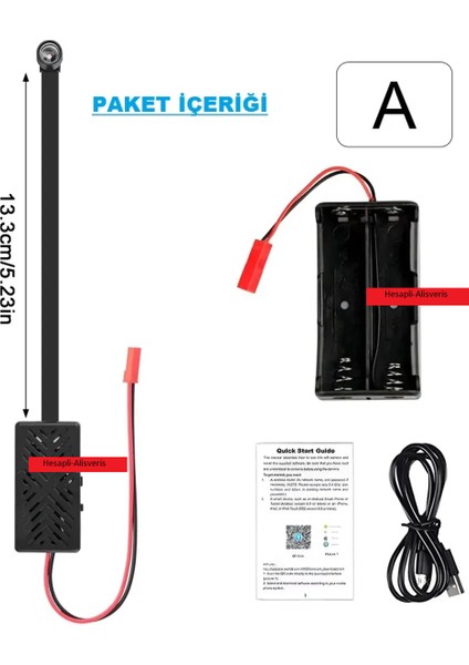 Mini Güvenlik Wifi Kamera (Uzaktan Izleme-Ses Dinleme-Hafıza Kart Kayıt-Hareket Algılama) indirimleri