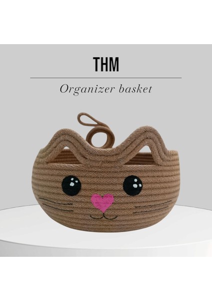Kahverengi Çok Amaçlı Organizer, Kedi ve Oyuncak Sepeti, Makyaj ve Kırtasiye için fırsatları