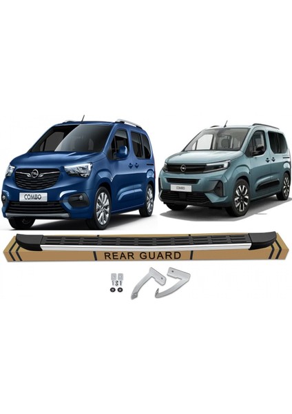 Opel Combo S Line Arka Koruma Tampon Koruma 2019 2020 2021 2022 2023 2024 2025
