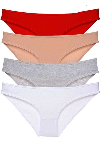4 Adet Süper Eko Set Likralı Kadın Slip Külot 531