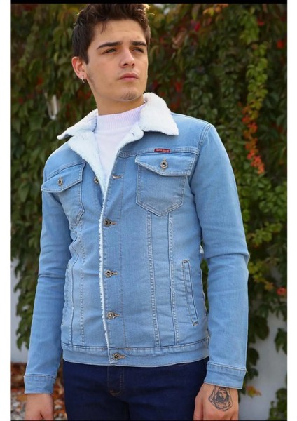 Erkek Içi Kürklü Slim Fit Kot Ceket fiyatları