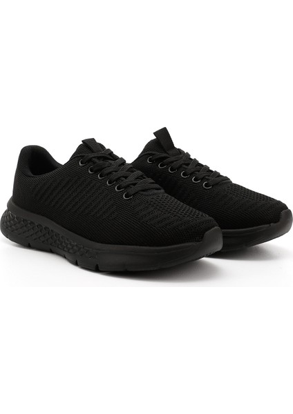 Erkek Siyah Triko Bağcıklı Comfort Sneaker fiyatları