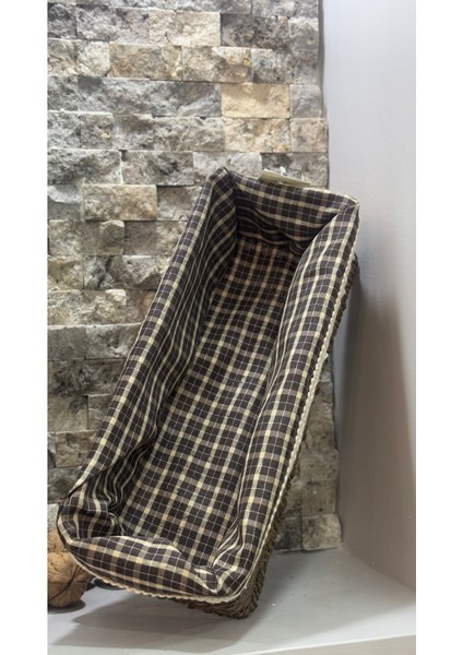 Arin Homteks Den Çok Amaçlı Düzenleyici Hasır Sepet Kare Ölçüler G:11 cm U:26 cm D: 7cm