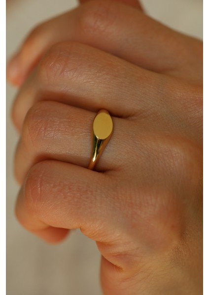 14 Ayar Altın Düz Şovalye Yüzük modelleri