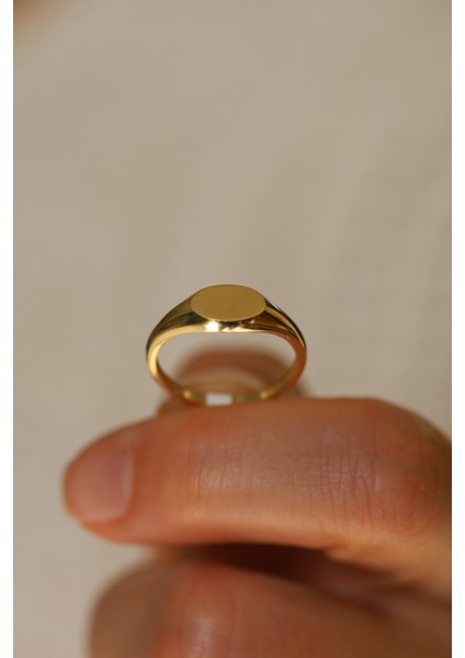 14 Ayar Altın Düz Şovalye Yüzük fırsatları