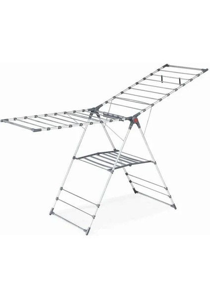 Kurutmalık Alüminyum Gri Renk 115X56X7 cm Katlanabilir