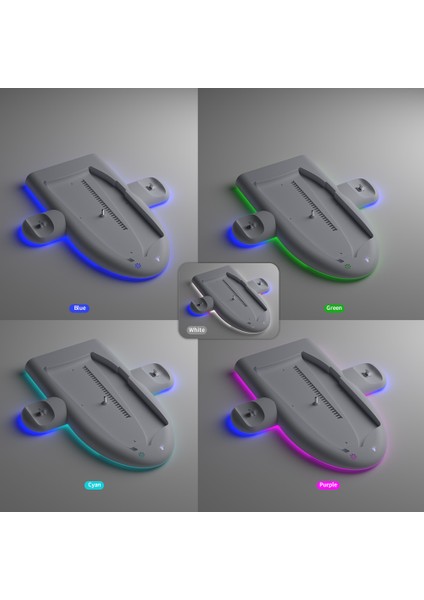 Ps5 Slim Işıklı Rgb Fanlı Şarj Stand Dock