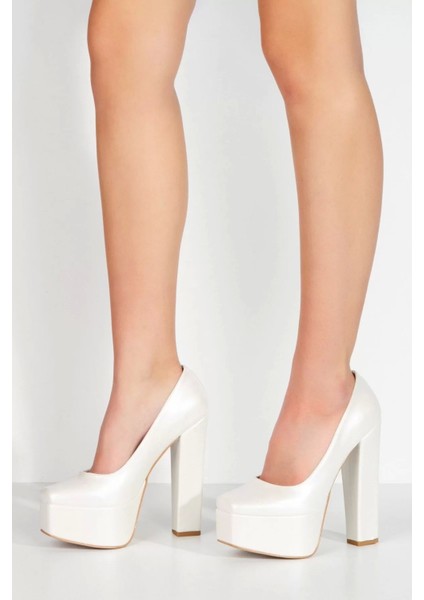 Kadın Moda Şık Sedef Cilt Klasik Köşe Kalıplı Kalın Düğün Nişan Gece Abiye Ayakkabı modelleri