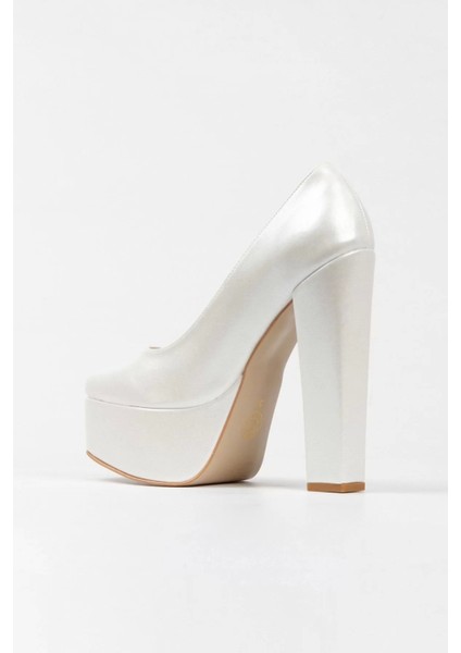 Kadın Moda Şık Sedef Cilt Klasik Köşe Kalıplı Kalın Düğün Nişan Gece Abiye Ayakkabı fırsatları