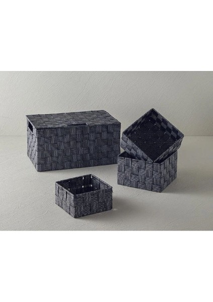 Çok Amaçlı Siyah Sepet, 17x17x10,5 cm, Polipropilenden, dayanıklı ve şık tasarım fırsatları
