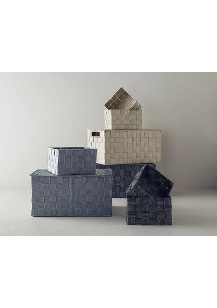 Çok Amaçlı Siyah Sepet, 17x17x10,5 cm, Polipropilenden, dayanıklı ve şık tasarım indirimleri