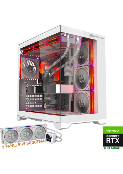 Grand X33 I5-12400F 16GB Ddr4 1tb M.2 Nvme RTX5060TI 16GB Sıvı Soğutmalı Oyuncu Masaüstü Bilgisayar