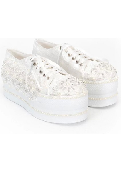 Kadın Moda Şık Beyaz Çınar Taşlı Dolgu Topuklu Ayakkabı Topuklu Düğün Nişan Gece Abiye Ayakkabı modelleri
