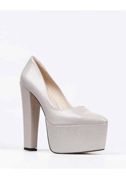 Kadın Moda Şık Fuşya Rugan Klasik Sivri Kalın Topuklu Platformlu Düğün Nişan Gece Abiye Ayakkabı fiyatları