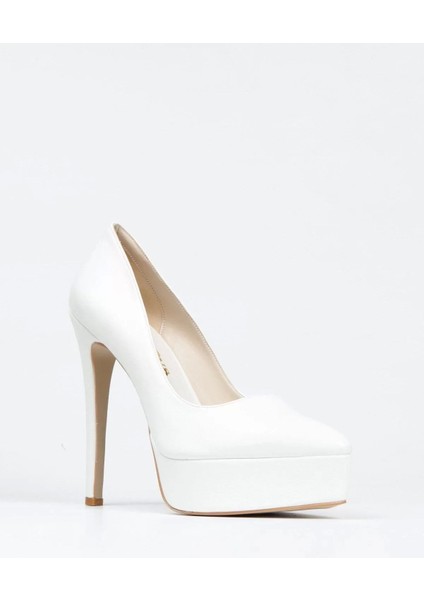 Kadın Moda Şık Gümüş Ayna Klasik Sivri Ince Topuklu Platformlu Düğün Nişan Gece Abiye Ayakkabı fiyatları