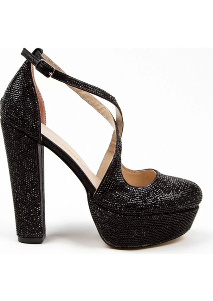 Kadın Moda Şık Gold Janjan Full Taş Düğün Nişan Gece Abiye Ayakkabı