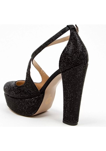 Kadın Moda Şık Gold Janjan Full Taş Düğün Nişan Gece Abiye Ayakkabı fırsatları