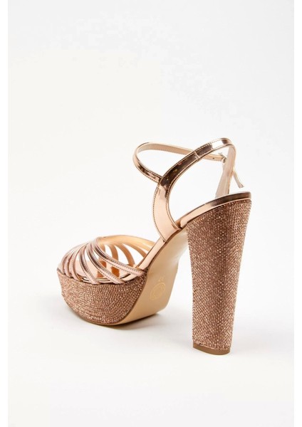 Kadın Moda Şık Gümüş Ayna Çapraz Ökçe Poli Taş Düğün Nişan Gece Abiye Ayakkabı fırsatları