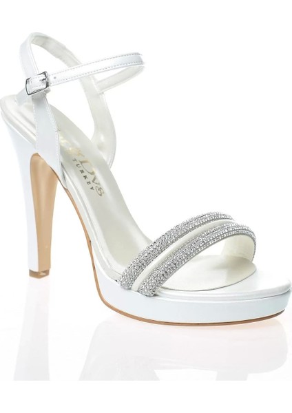 Kadın Moda Şık Gümüş Ayna Double Topuklu Zarif Tasarım Düğün Nişan Gece Abiye Ayakkabı fiyatları