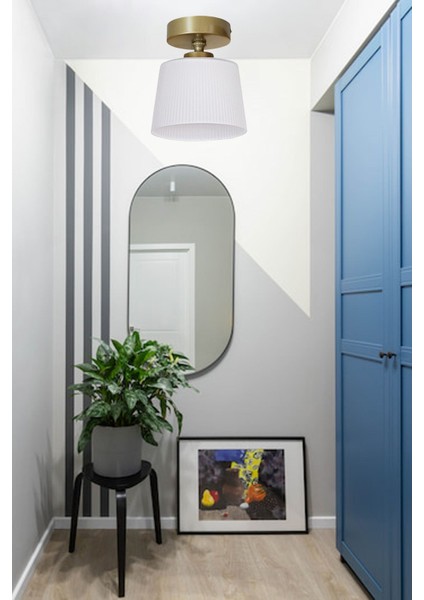 Göz Alıcı Camlı Avize - Modern Tasarım - 1 Ampül - 20x26 Boyutunda