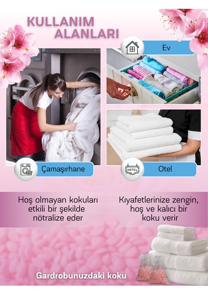 Home&shine Granül Çamaşır Yumuşatıcı Parfümü Cherry Blossom 225 G