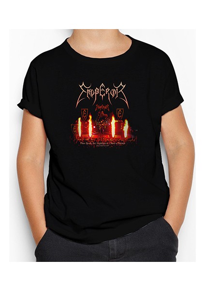 Emperor Live Inferno Siyah Çocuk Tişört