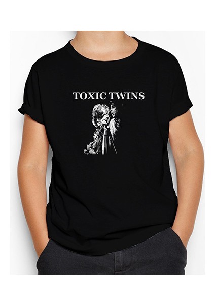 Aerosmith Toxic Twins Siyah Çocuk Tişört