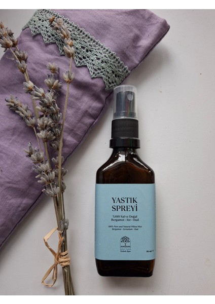 %100 Saf ve Doğal Yastık Spreyi - Bergamot-Itır-Oud - 50 ml