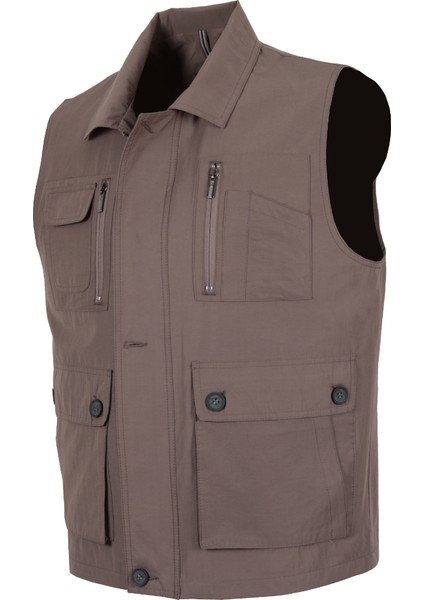 Erkek Keten Yelek Normal Kesim Yakalı RAR01302 modelleri