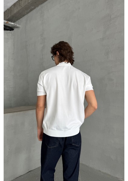 Erkek Oversize Yarım Balıkçı Triko T-Shirt indirimleri