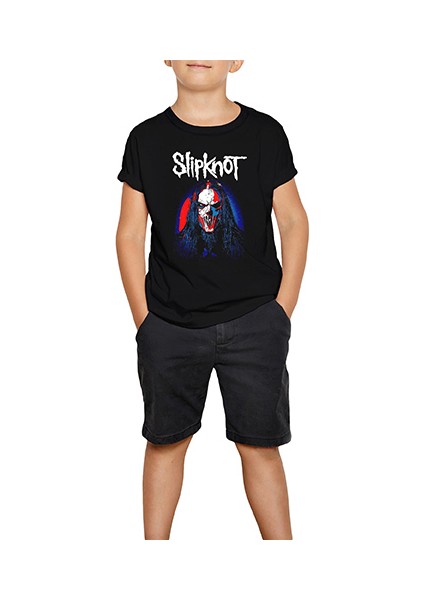 Slipknot Mick Thomson Face Siyah Çocuk Tişört