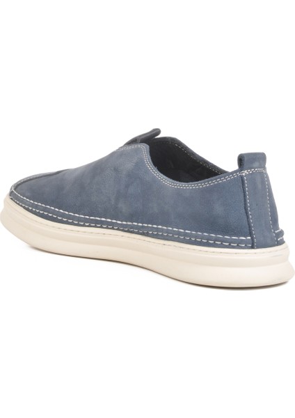 Mavi Nubuk Deri Erkek Casual Ayakkabı 2y0107-2272 M fırsatları