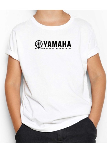 Yamha Factory Racing Beyaz Çocuk Tişört