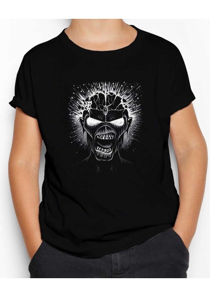 Iron Maiden Skull Siyah Çocuk Tişört