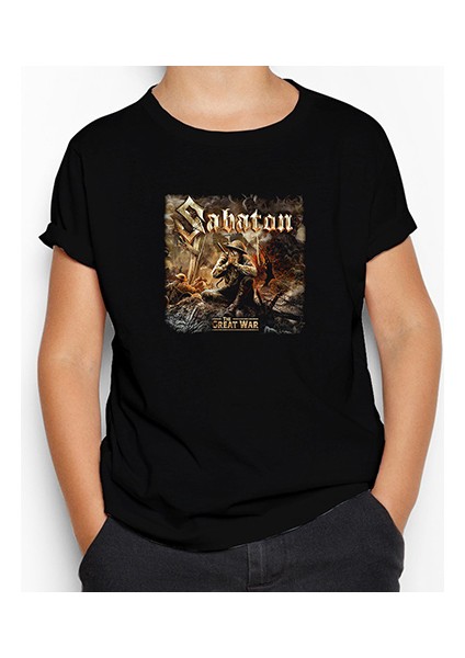 Sabaton The Great War Siyah Çocuk Tişört