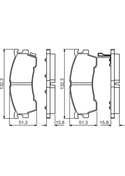Mazda 626 Ön Balata Takımı 1992-1997 CBY1-33-23Z modelleri