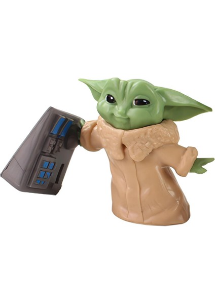 The Mandalorian Baby Yoda Grogu Bebek Yoda Aksiyon Figür Oyuncak Seti 5 Yoda Figürü Bir Arada Set A